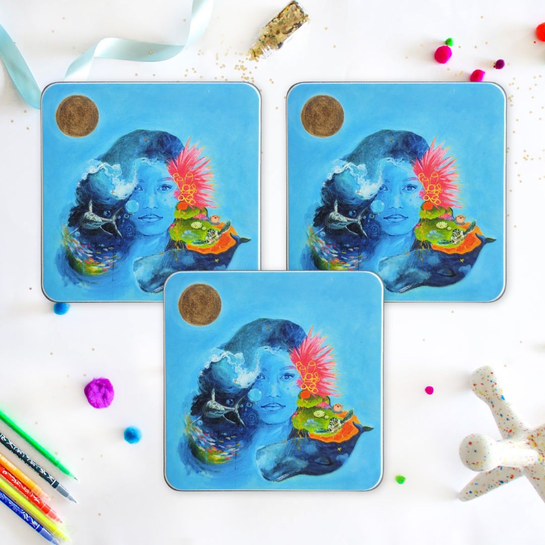 Vanishing Murals: Hawaii Ocean Stickers (Set of 3)